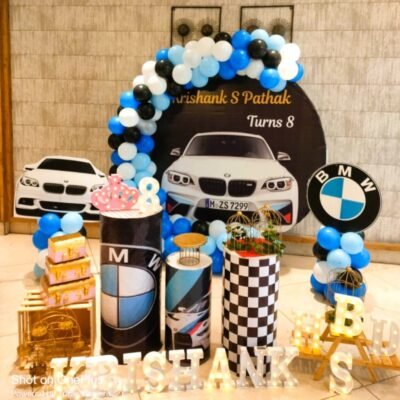 BMW Car Theme Birthday Decor