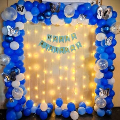 Baby Boy Blue & White Decoration