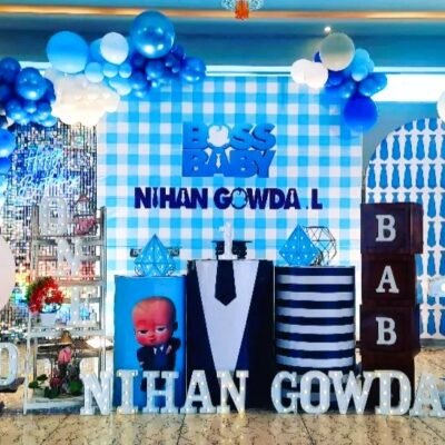 Boss Baby Bow Tie Theme Decoration