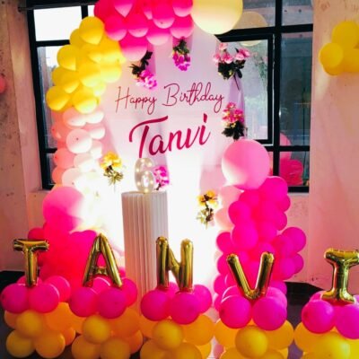 Bright Bloom Birthday Balloon Decor