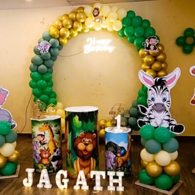Jungle Joy Birthday Theme Decoration