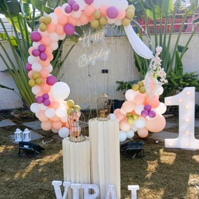Pastel Paradise Birthday Ring Decor
