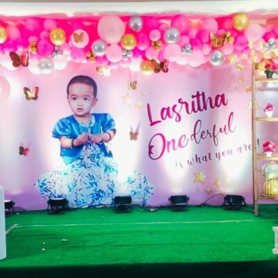 Pink Onederful Baby Girl Party Decor