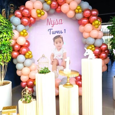 Rose Gold Vista Theme Decoration