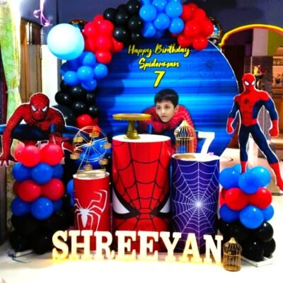 Spidey Swing Birthday Theme Decor