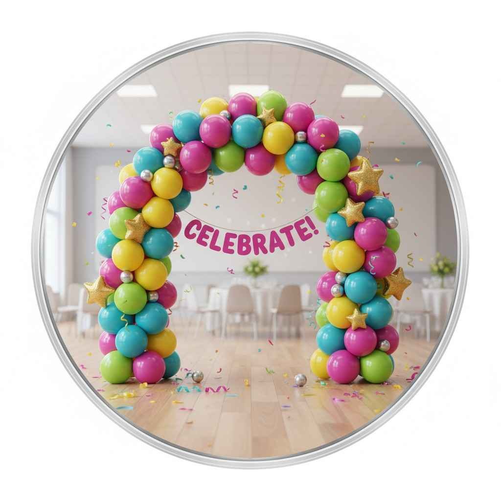 U shape balloon decoration