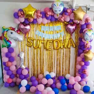 Unicorn Whispers 1st Birthday Decor