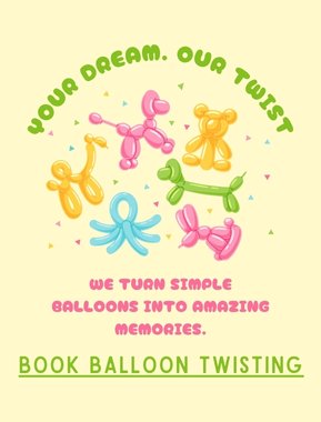 balloon twister banner