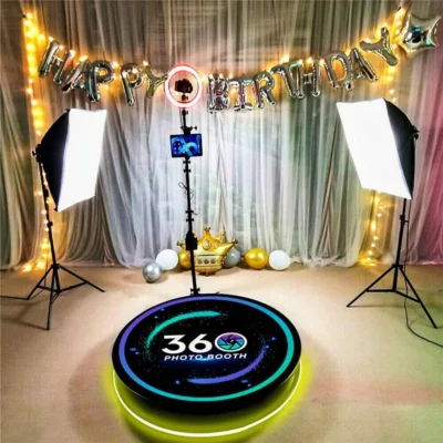 360 degree photo booth for events by party square