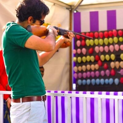 balloon shooting stall for parties by party square