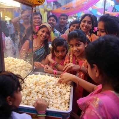 popcorn counter for birthday by party square