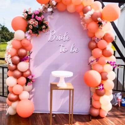 Peachy Petal Bride To Be Decoration