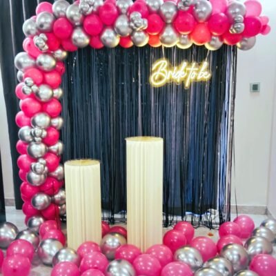 Pink and Silver Diva Bride To Be Decoration