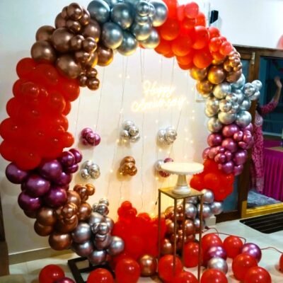 Signature Metallic Balloon Anniversary Decor