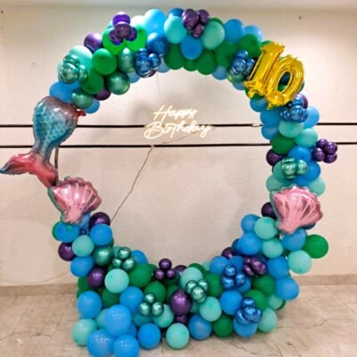Little Mermaid Birthday Ring Decor