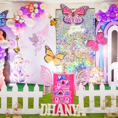 Fairy Castle Butterfly Theme Birthday Decor