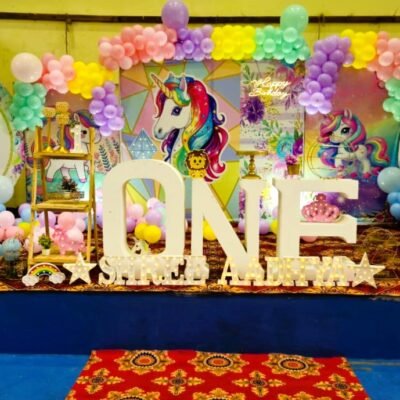 Sparkling Unicorn Theme Birthday Decor