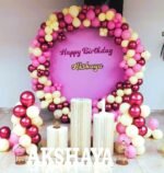 Rose Blush Birthday Celebration Ring Decor