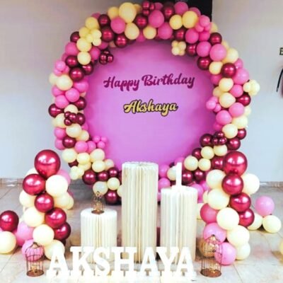 Rose Blush Birthday Celebration Ring Decor