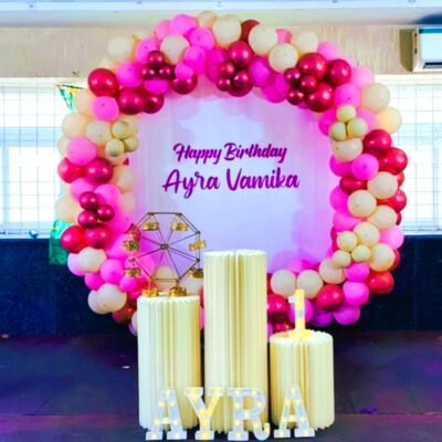 Rose Blush Birthday Ring Decor