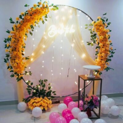 Golden Marigold Bride To Be Ring Decor